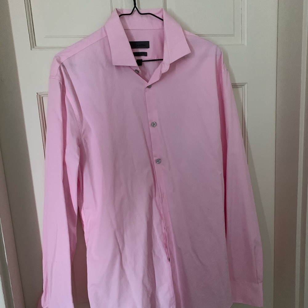 Calvin Klein Pink Button Down